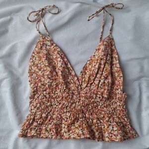 NWT Floral Print Women's Top Sim & Sam Bohemian Boho